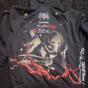 Darc Sport (message first) Black Hoodie with Star Wars Graphic Shoot a price(obo